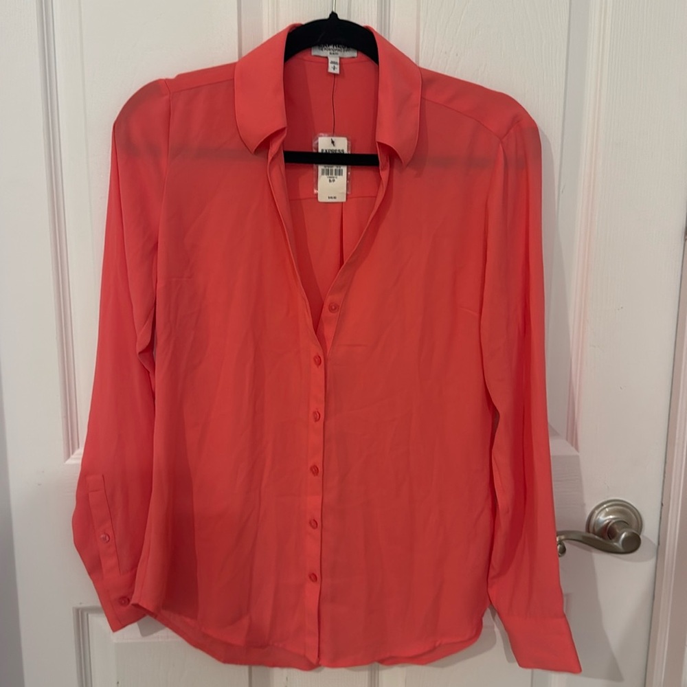 NWT Coral Small Express Slim Fit Portofino Shirt